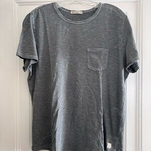 Marine Layer T-shirt Gray Stripe Men’s Medium